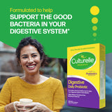 Culturelle cápsula en mano mostrando escala y porción diaria práctica