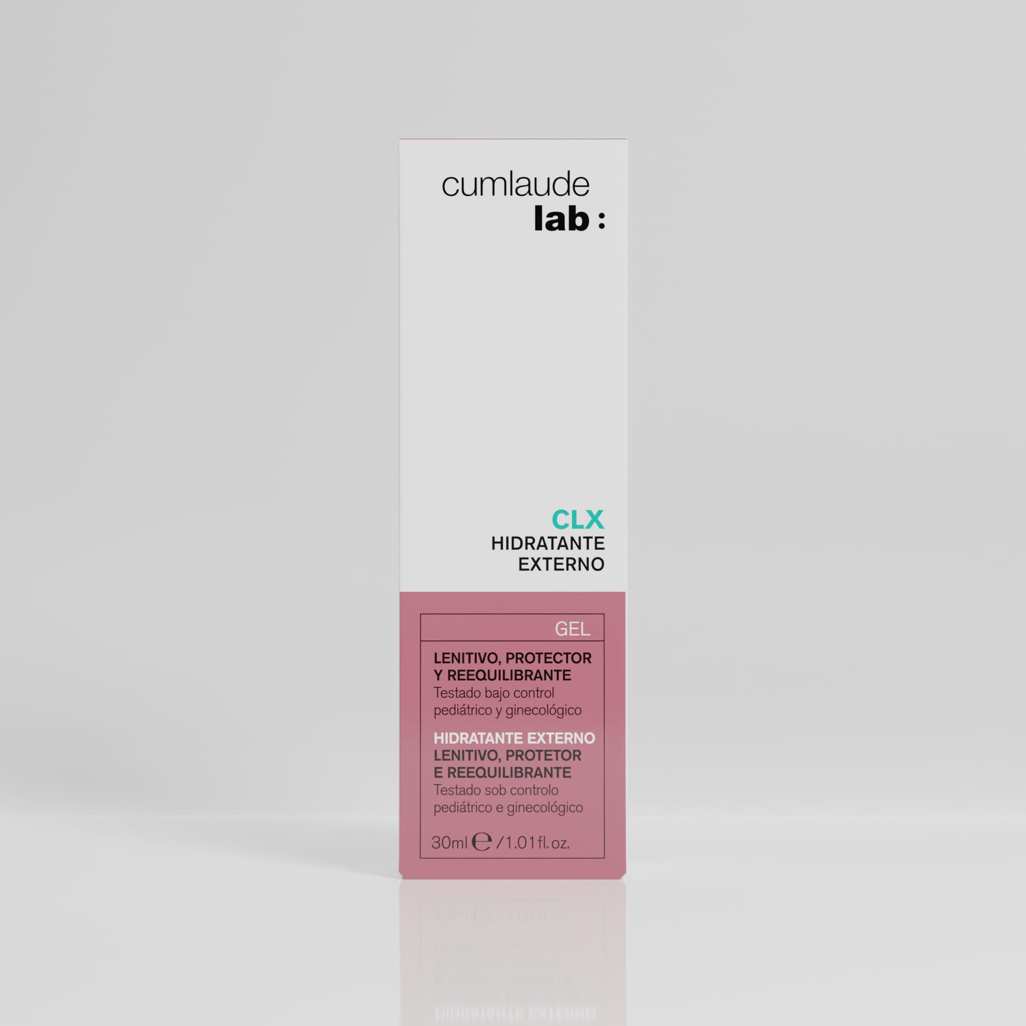 Cumlaude CLX Gel aplicación externa mostrando alivio y limpieza íntima