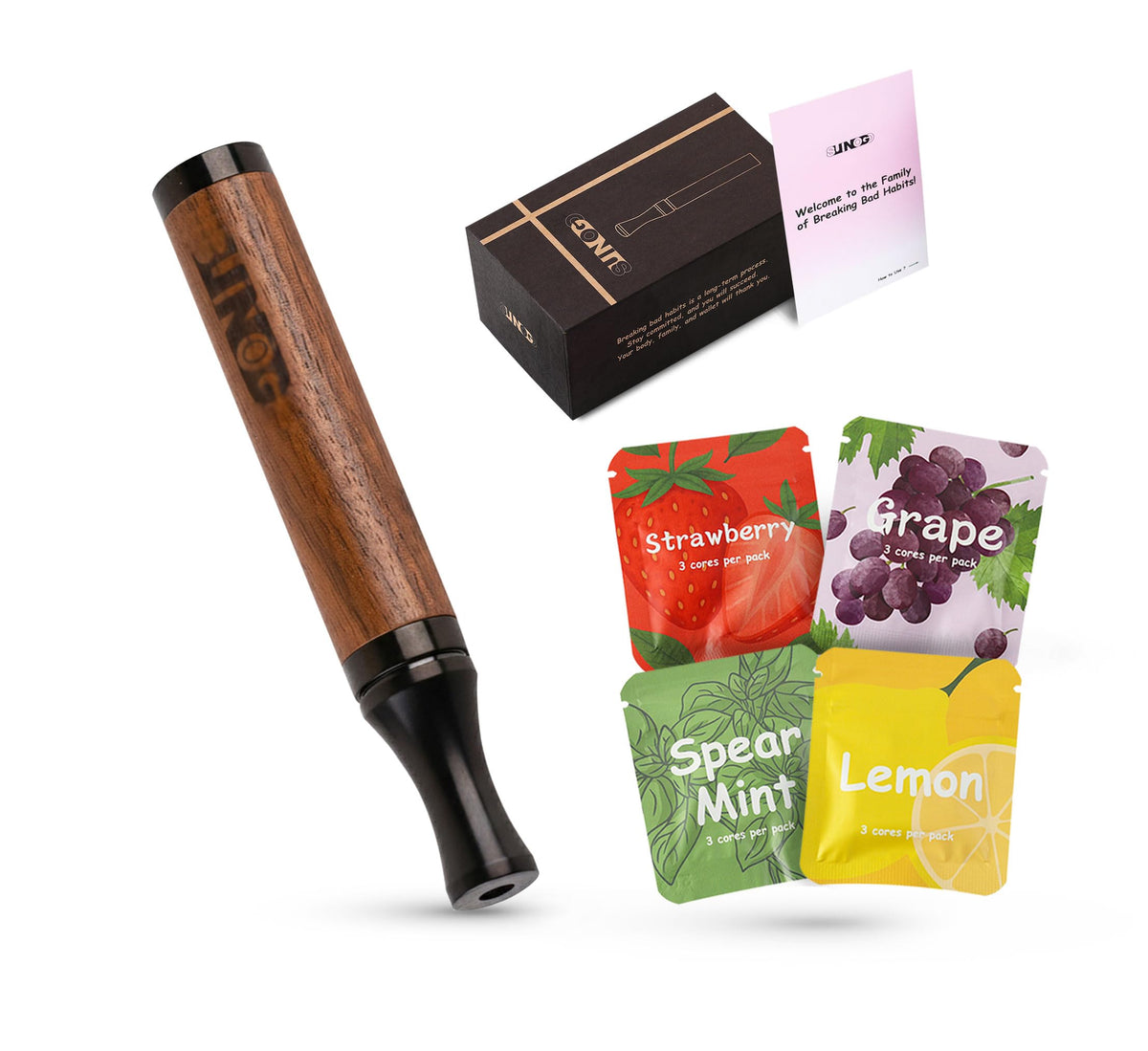 CUP DEAA frente del empaque mostrando sabores y diseño, práctico para llevar