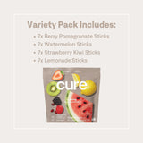Cure Hydration etiqueta con lista de ingredientes naturales