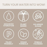 Cure Hydration en escenario de gimnasio y maleta, ideal para entreno y viajes