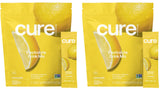 Cure Hydration frente del empaque, presentación compacta y fácil transporte