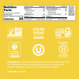 Cure Hydration polvo cerca mostrando textura y mezcla rápida