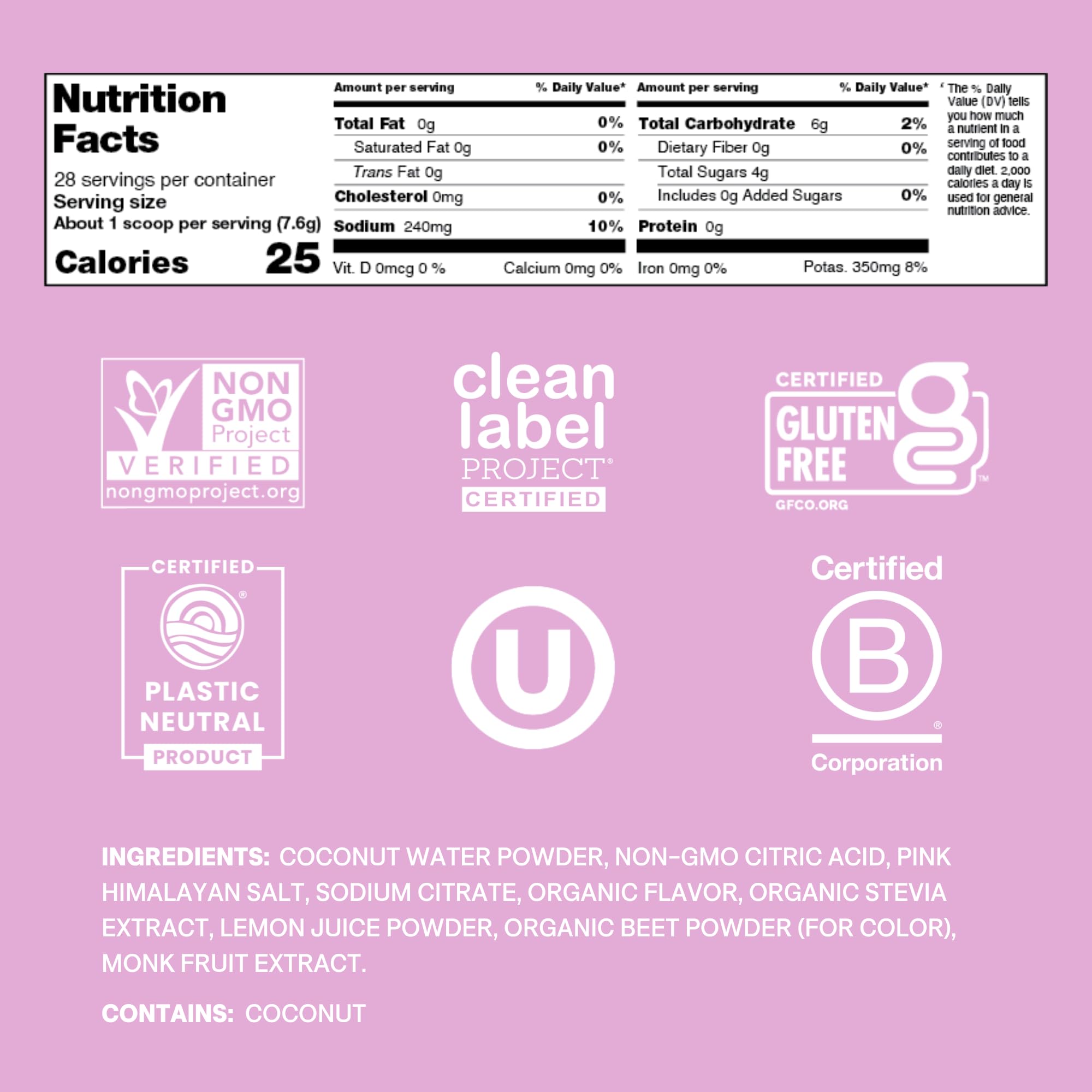 Cure Hydration textura en polvo cercana que destaca origen vegetal y mezcla fácil