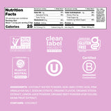 Cure Hydration textura en polvo cercana que destaca origen vegetal y mezcla fácil