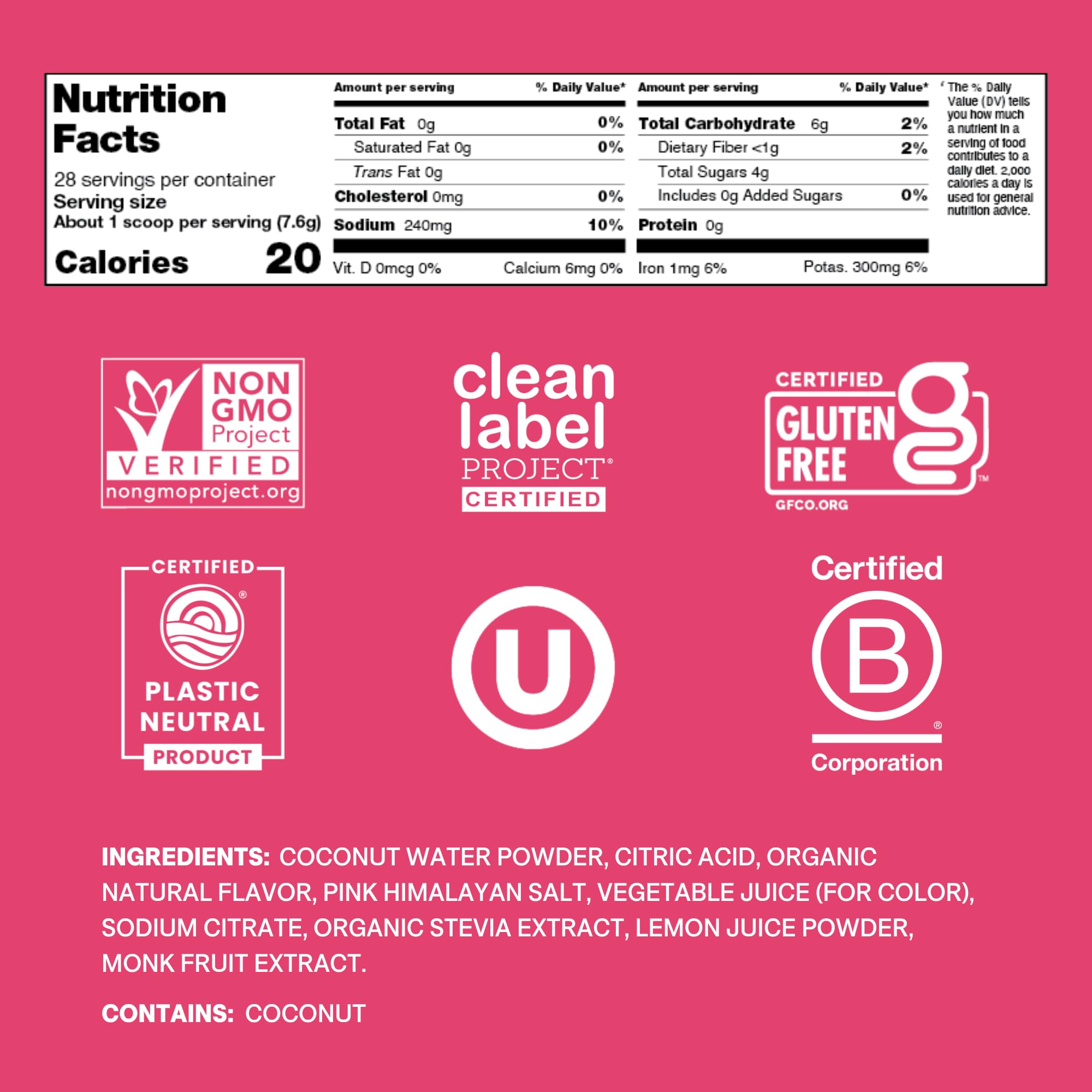 Cure Hydration polvo en cuchara que resalta textura fina y fácil disolución