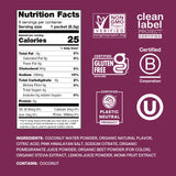 Cure Hydration sobre individual abierto con polvo, conveniencia para llevar y usar