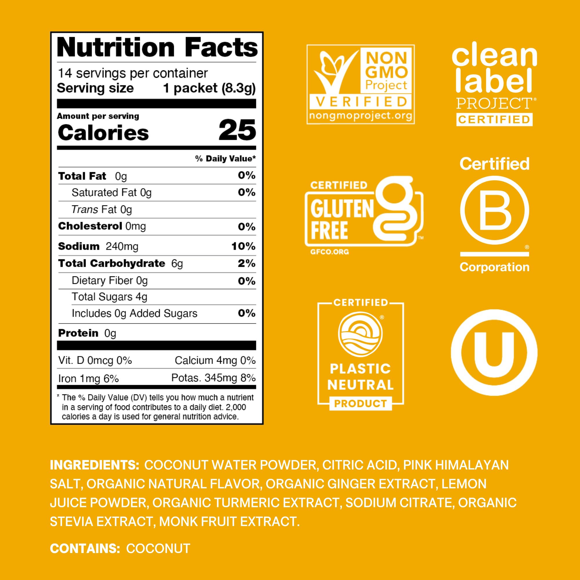 Cure Hydration sobre disuelto en vaso, hidratación instantánea visible