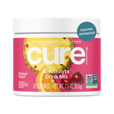 Cure Hydration tarro frontal Tropical Punch mostrando diseño y tamaño práctico
