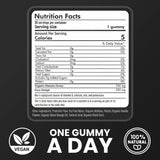 Cured etiqueta nutricional enfocada mostrando ingredientes transparentes