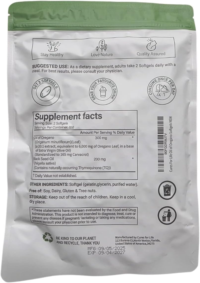 Cures For Life primer plano de softgel que evidencia textura fácil de tragar