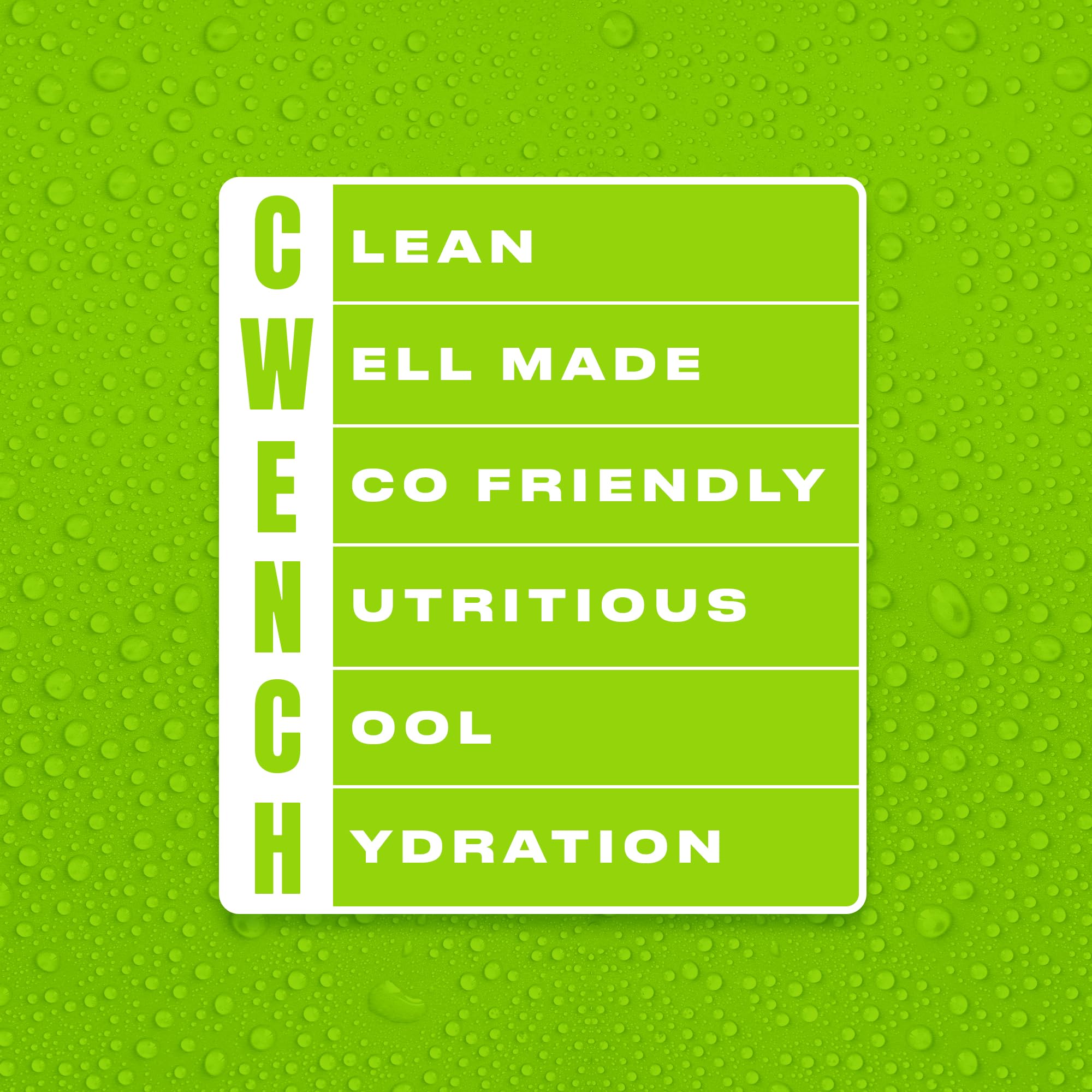 CWENCH HYDRATION envase en mano, uso práctico durante actividad diaria