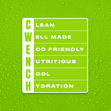 CWENCH HYDRATION envase en mano, uso práctico durante actividad diaria