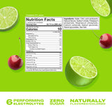 CWENCH HYDRATION color y textura del líquido cherry lime, sabor refrescante