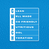CWENCH HYDRATION botella en uso en gimnasio para recuperación postentreno