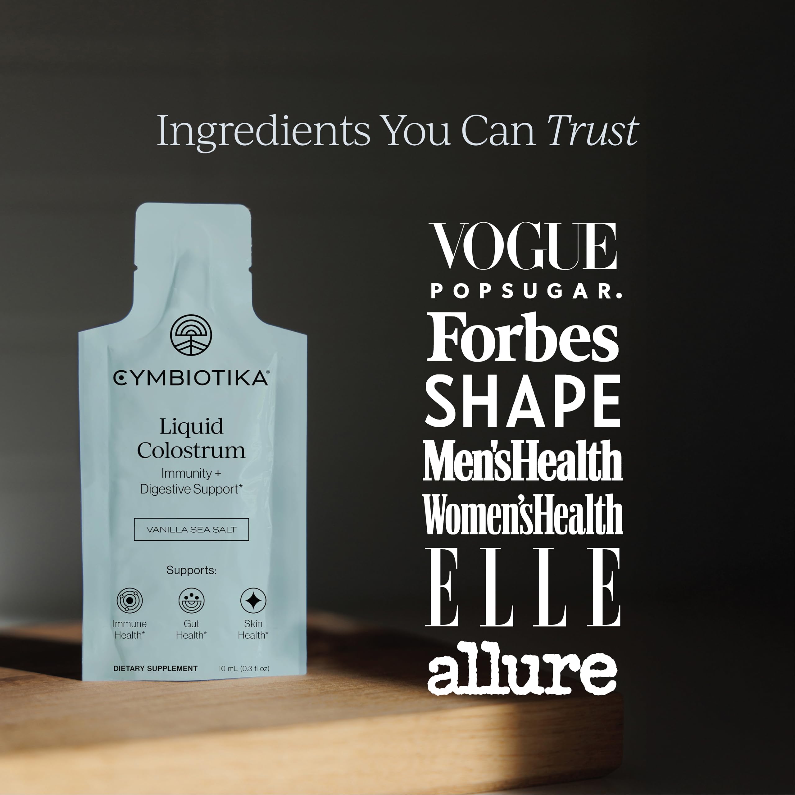 CYMBIOTIKA ingredientes naturales presentados para resaltar pureza