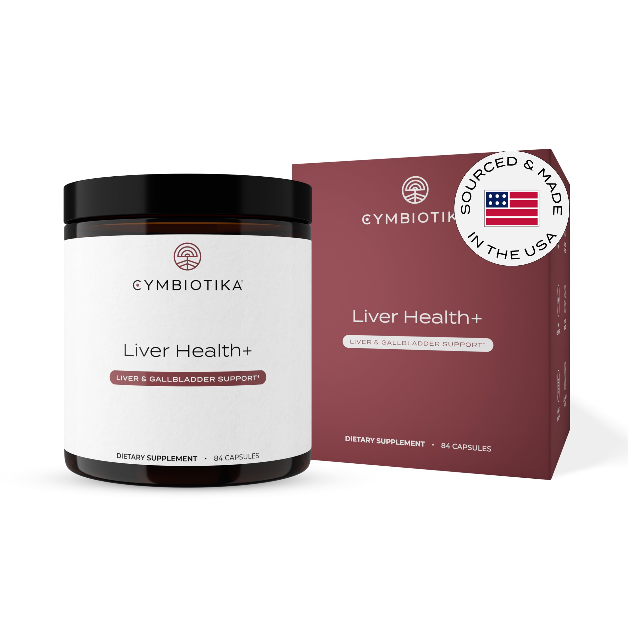 CYMBIOTIKA frasco delante mostrando etiqueta clara y beneficios