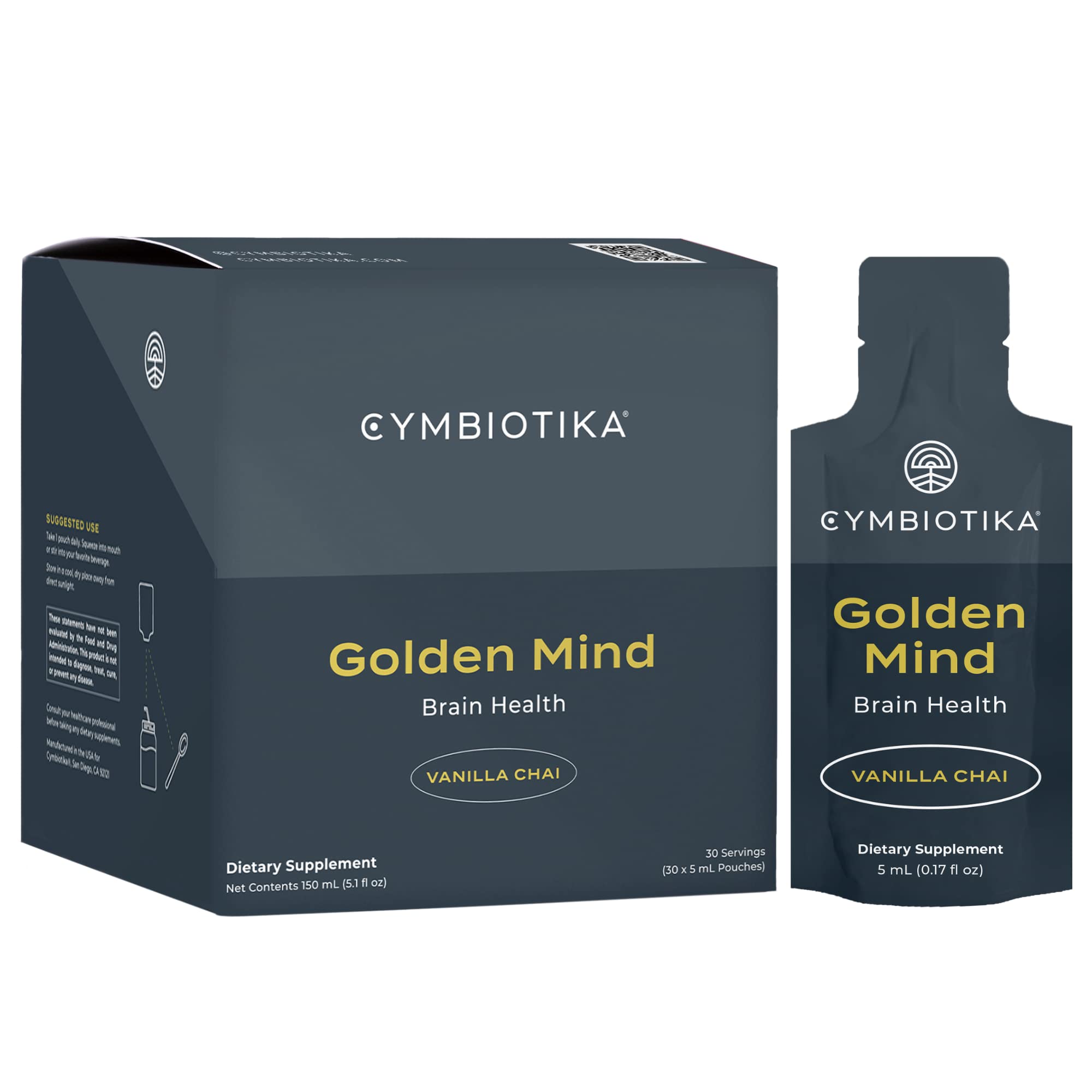 CYMBIOTIKA empaque frontal mostrando el diseño y beneficios del producto