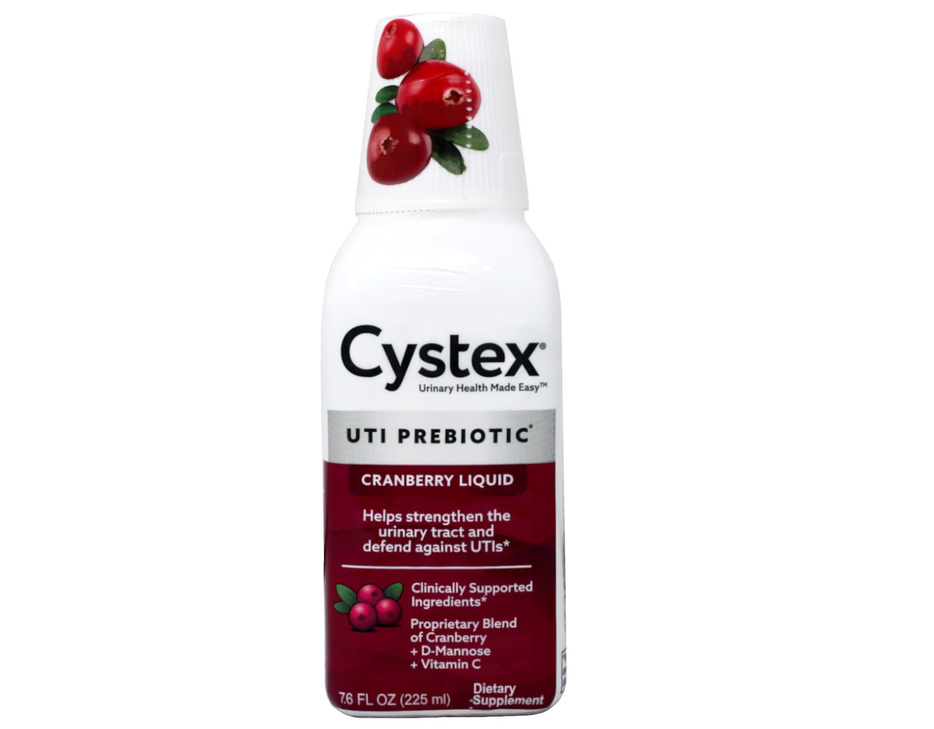 Cystex detalle de etiqueta Proantinox y lista de ingredientes activos