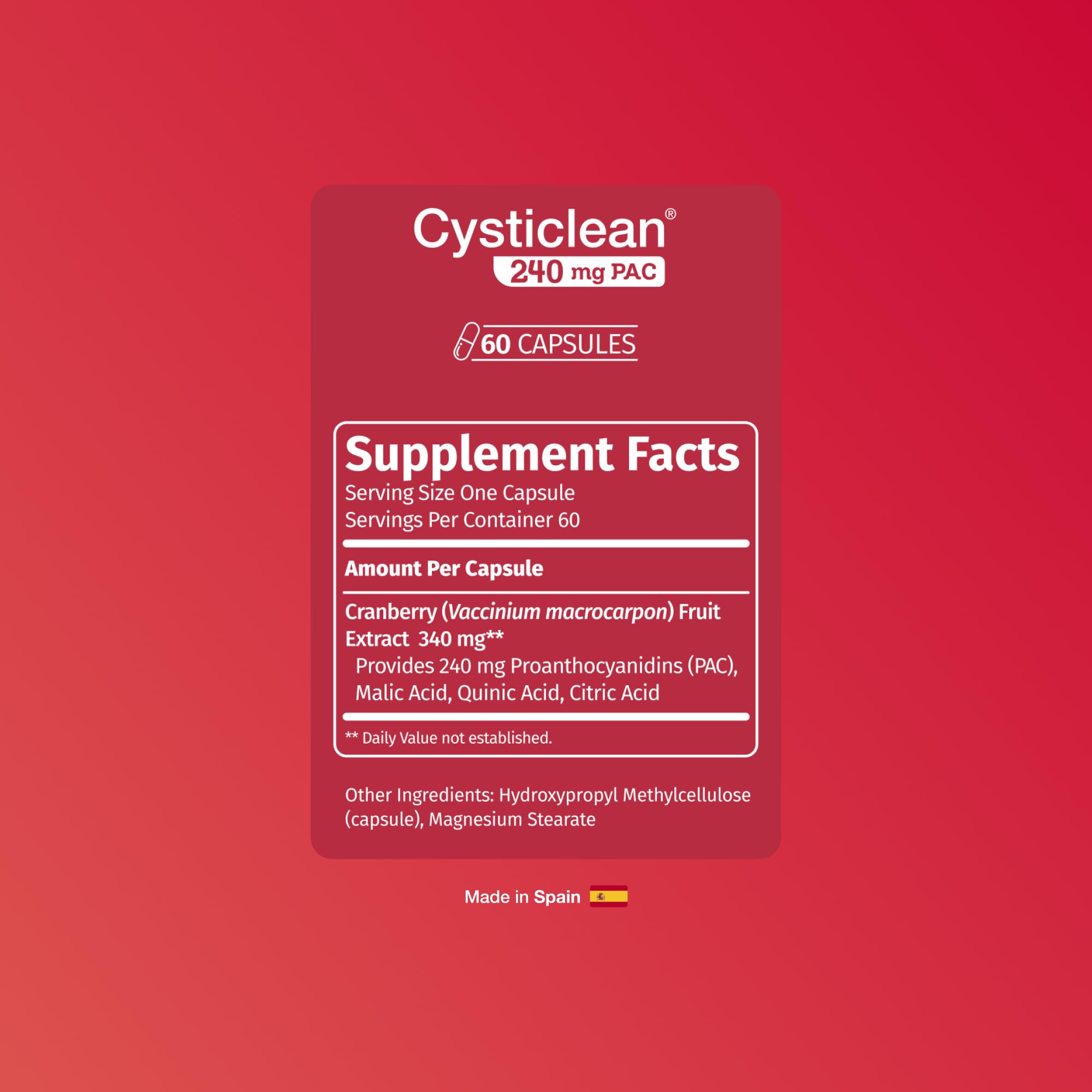 Cysticlean cápsulas detalle de textura que destaca calidad y pureza
