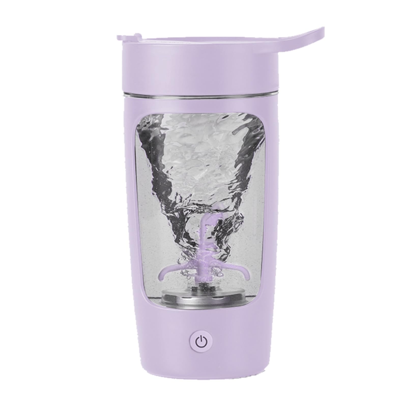 daasigwaa vista frontal del vaso agitador con diseño transparente y saludable