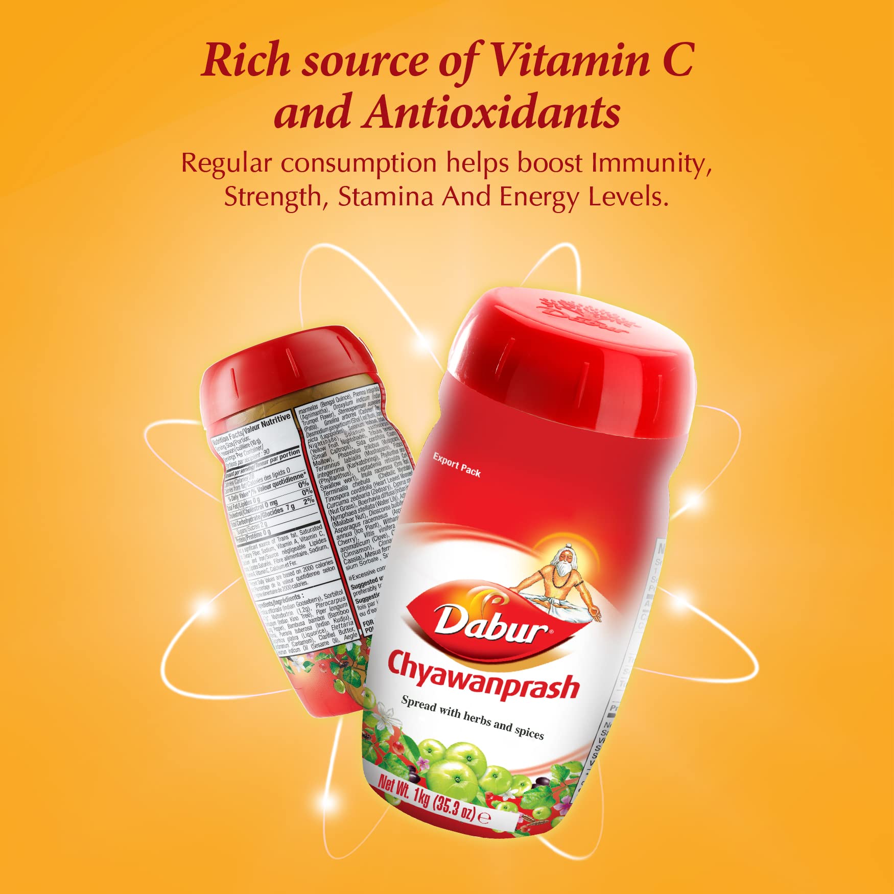 Dabur Chyawanprash amla y hierbas clave mostrando origen natural