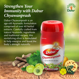 Dabur Chyawanprash textura cremosa en cuchara resaltando facilidad de uso