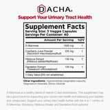 DACHA etiqueta con información nutricional y lista completa de ingredientes para transparencia
