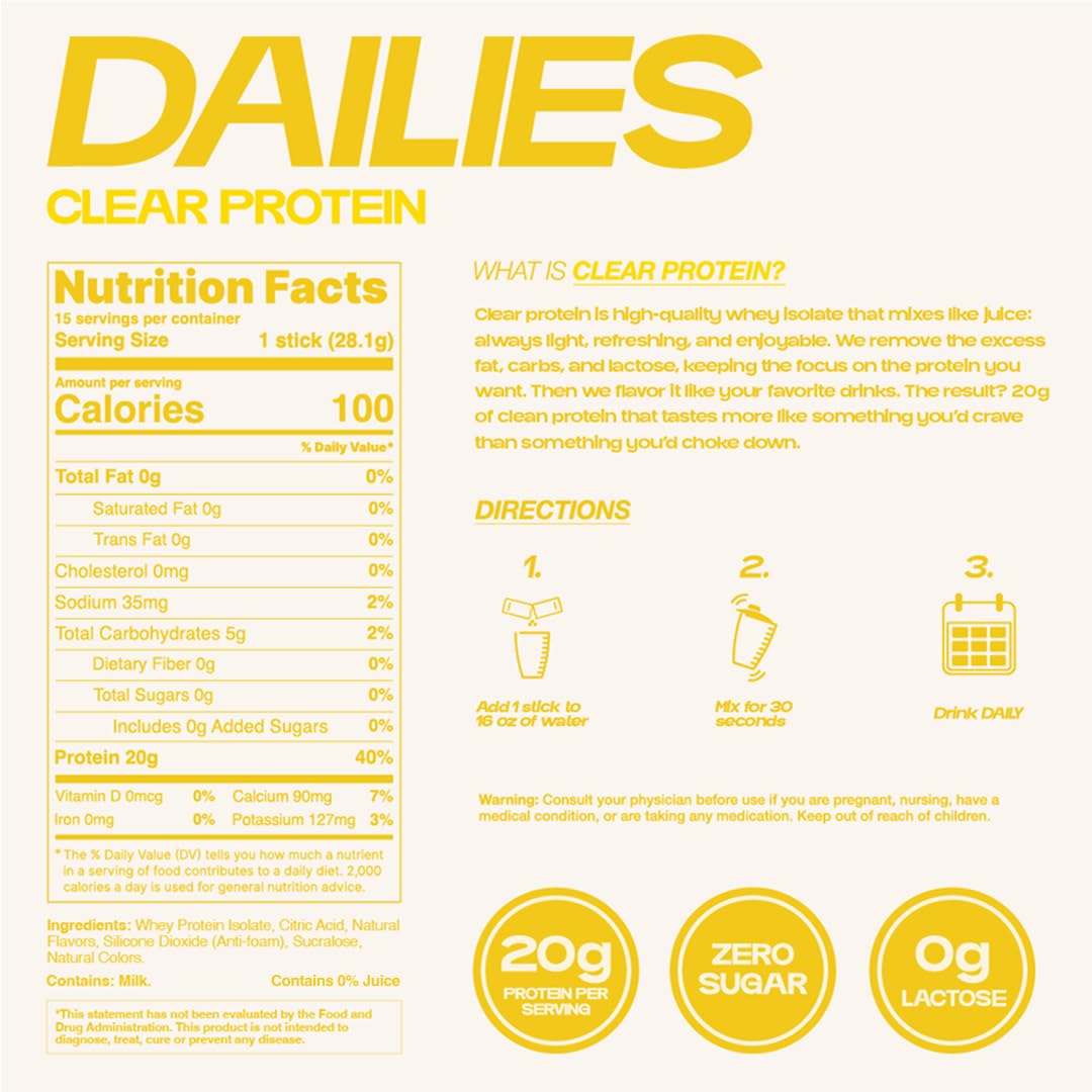 DAILIES estilo de vida en oficina, proteína práctica durante el día