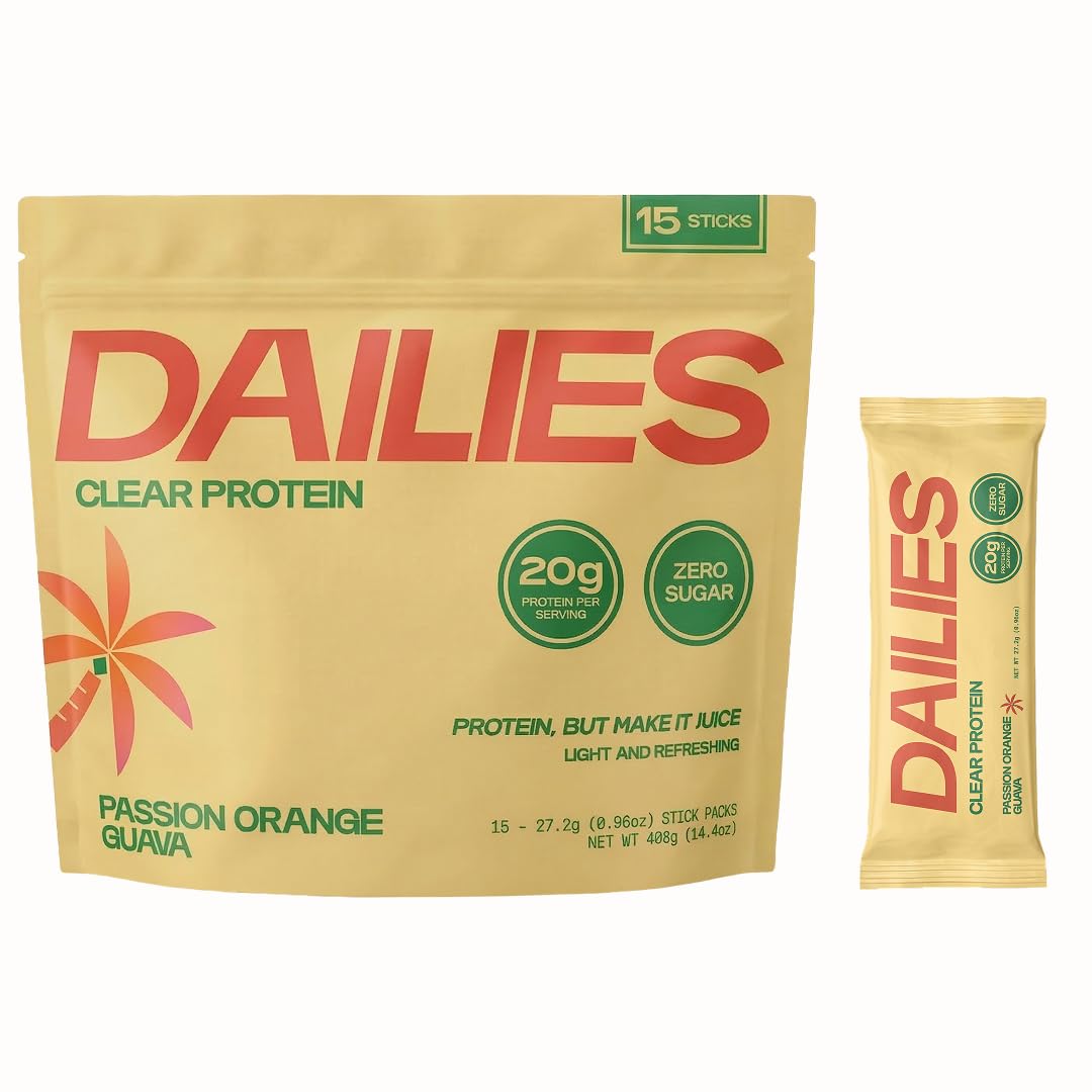 DAILIES frente del paquete POG mostrando sobres y beneficio conveniencia