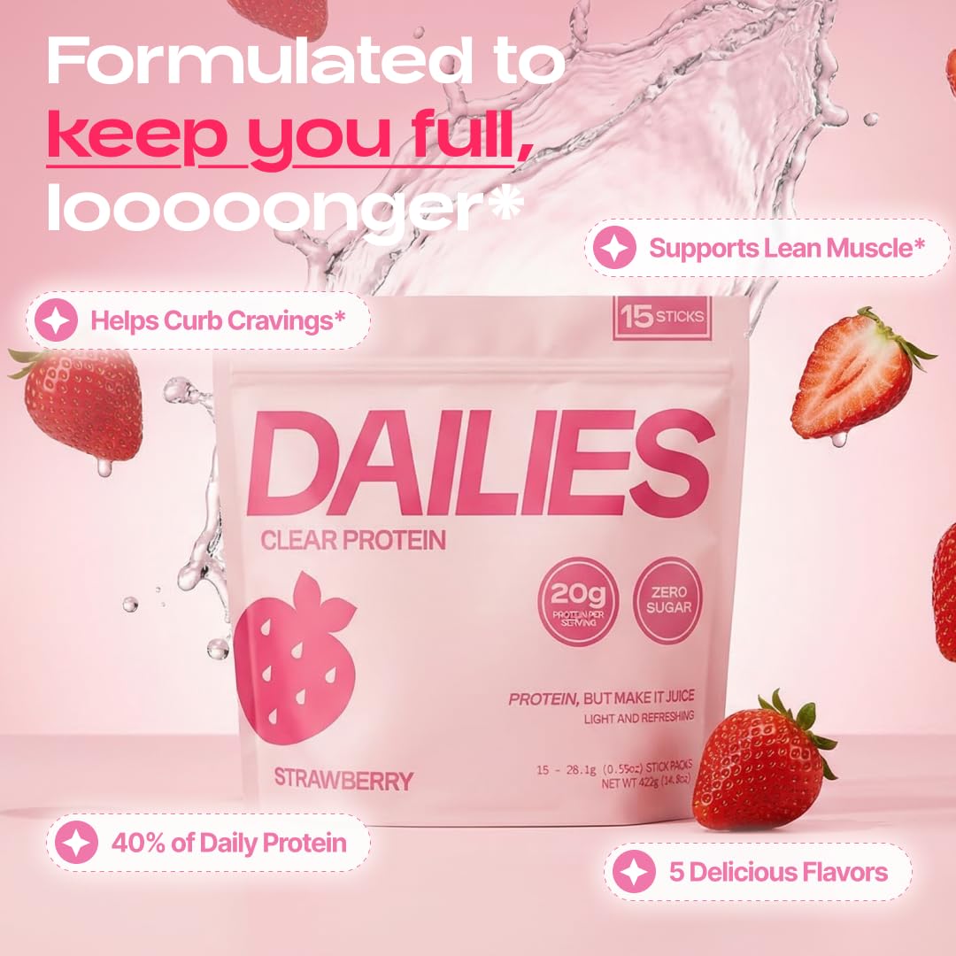 DAILIES primer plano de un stick abierto, visualiza porción individual y uso fácil
