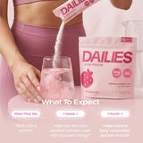 DAILIES sticks junto a equipo de gimnasio, ideal para tomar antes o después del entrenamiento