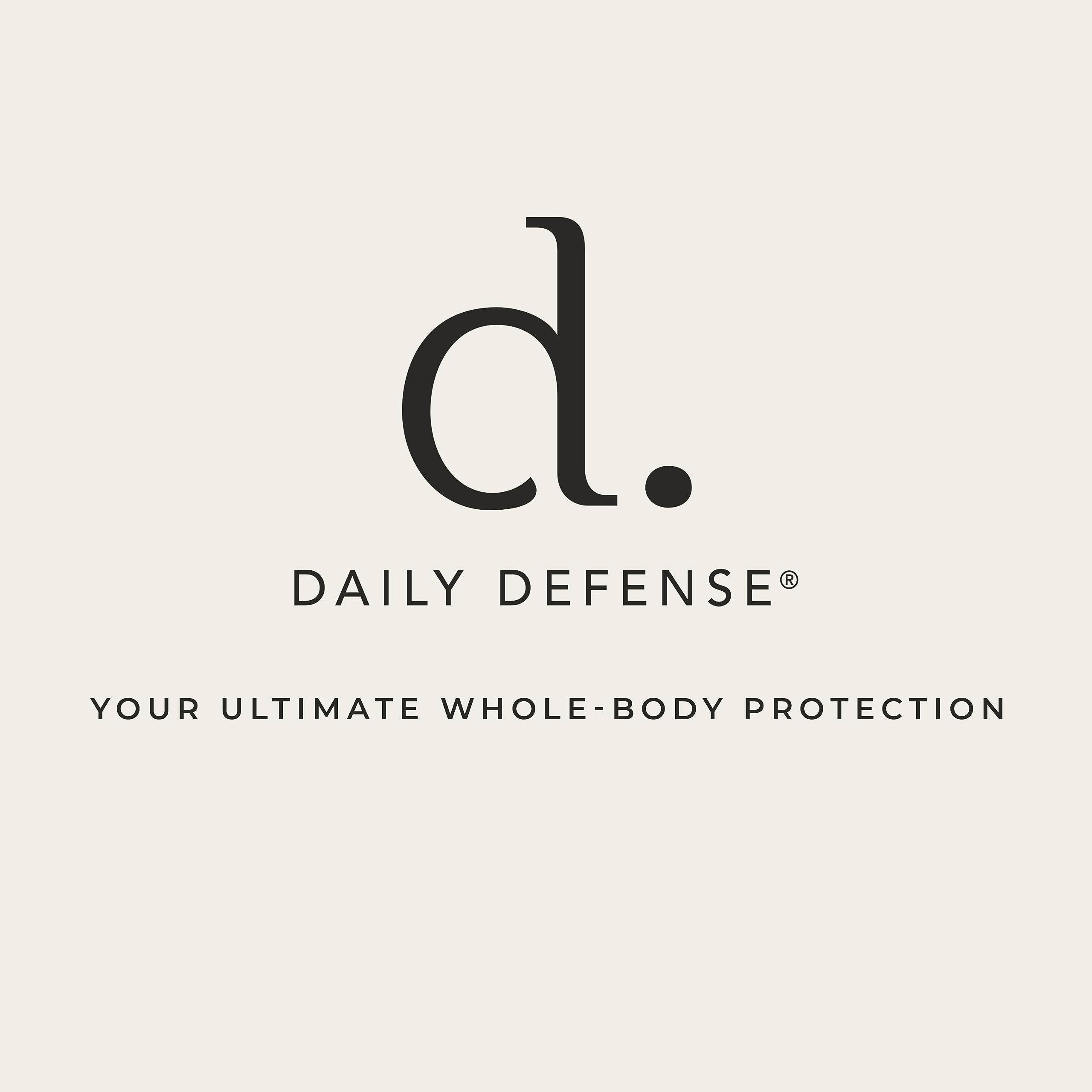 Daily Defense imagen comparativa antes y después que ilustra reducción de hinchazón