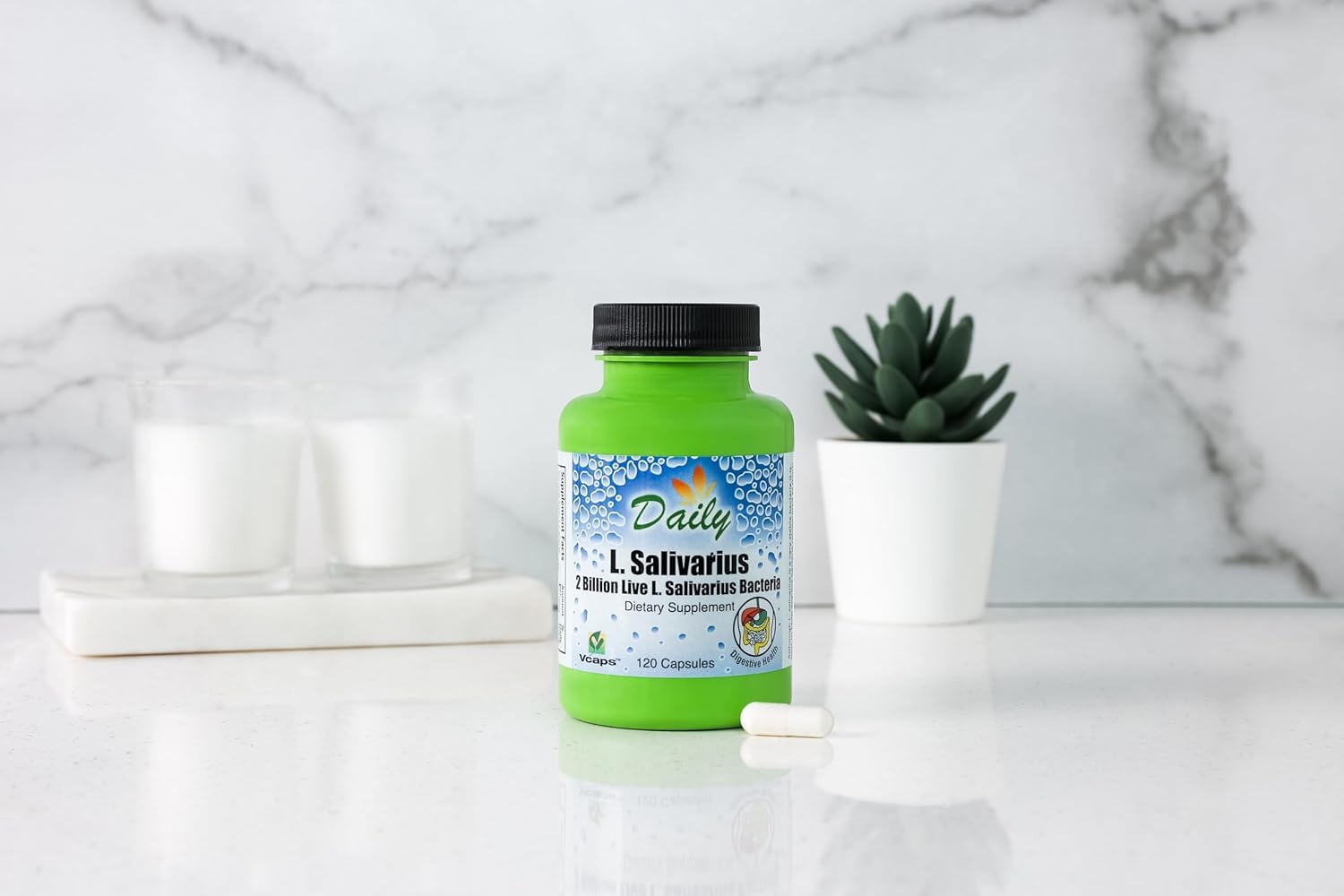 Daily Manufacturing etiqueta con ingredientes y certificaciones visibles para confianza del comprador