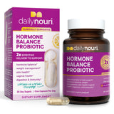 Daily Nouri vista frontal del empaque mostrando beneficios para el equilibrio hormonal