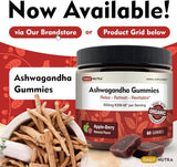 Raíz de ashwagandha natural junto al frasco DailyNutra, origen orgánico