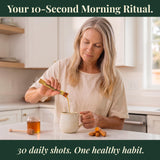 DAILYROOT primera plana de etiqueta con ingredientes y certificación