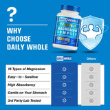 DailyWhole etiqueta con información nutricional y formas de magnesio