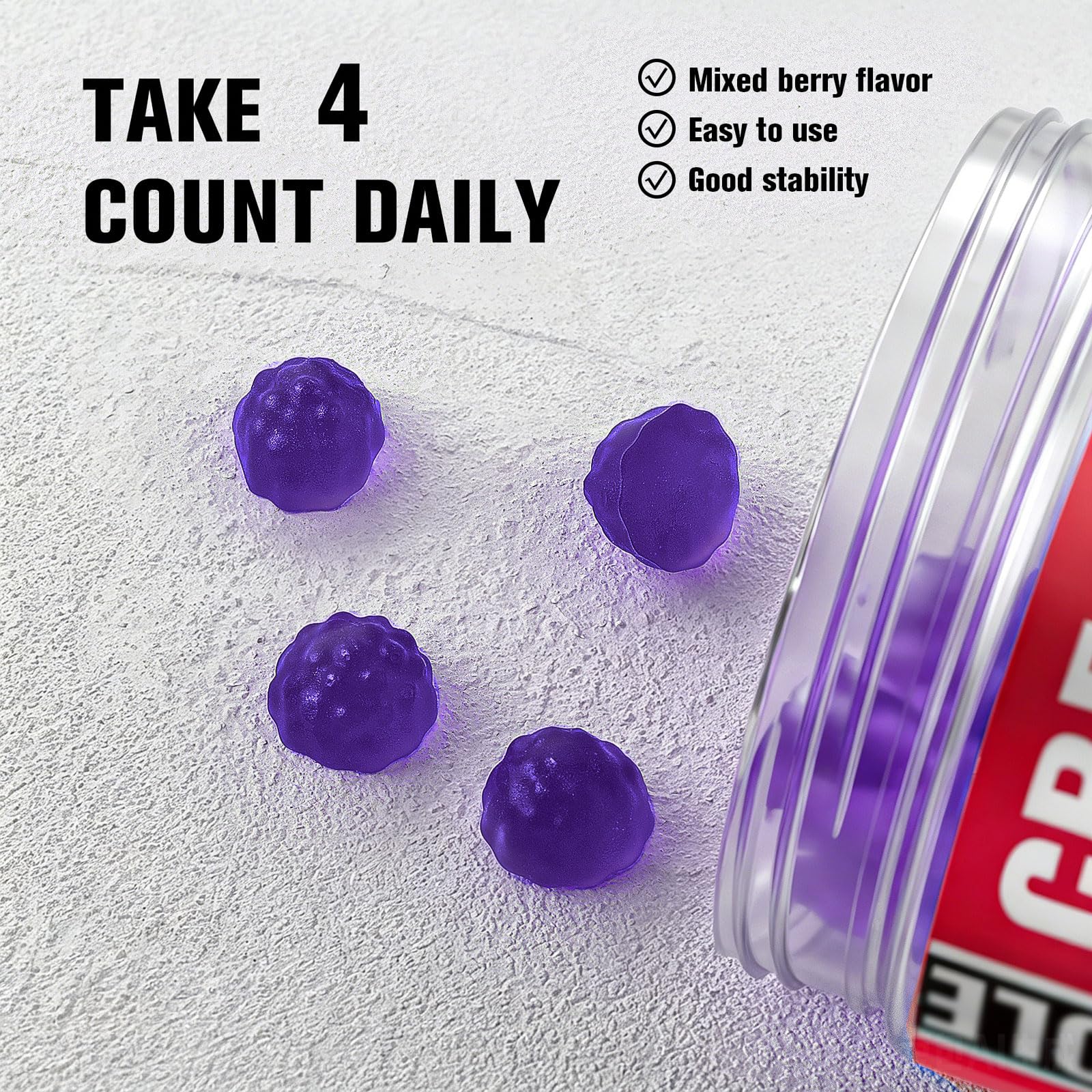 DailyWhole Organics frasco dentro de un bolso de gimnasio demostrando portabilidad