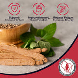Dairyland ginseng en té infusionado preparado para bebida reconfortante