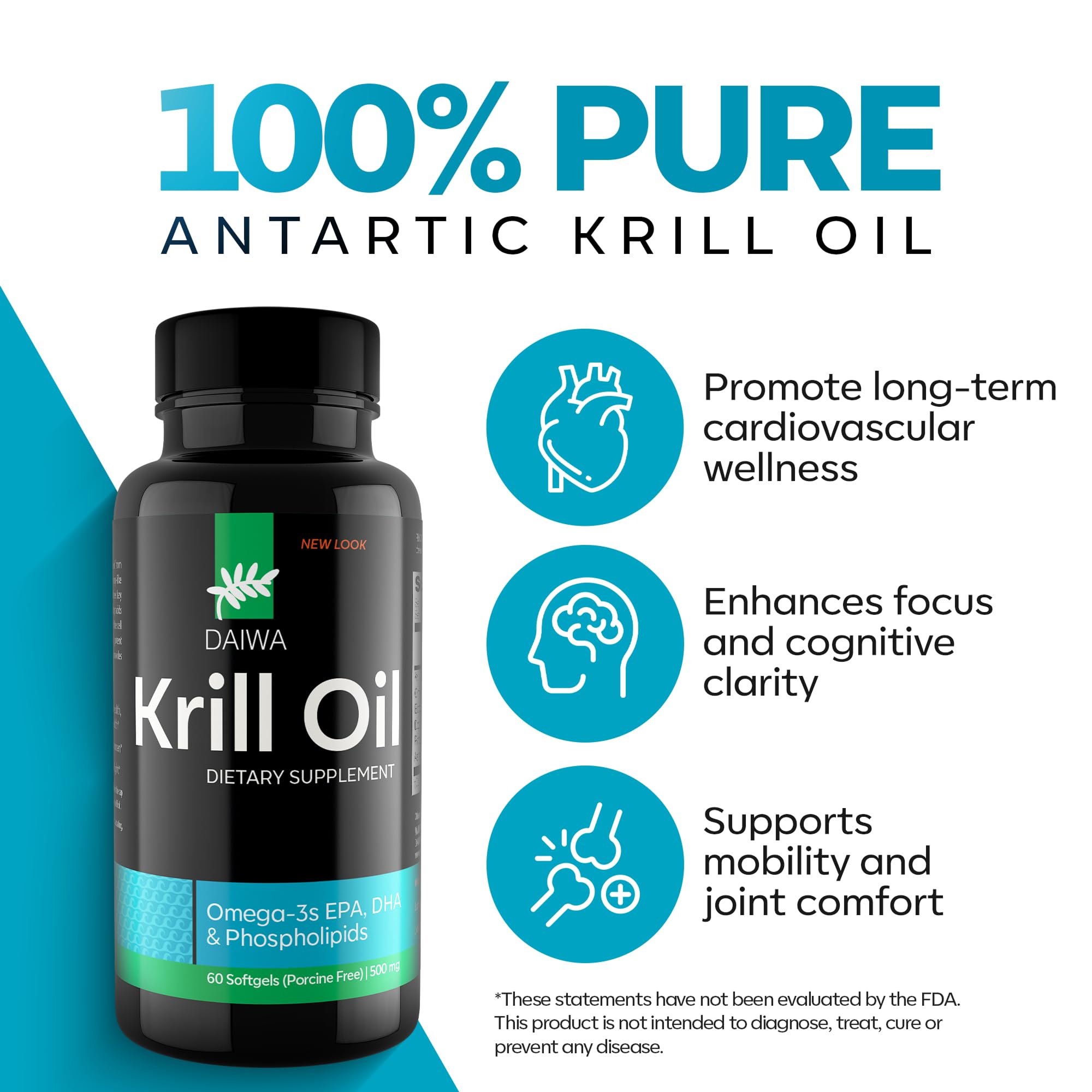 Daiwa Krill Oil primer plano de una cápsula destacando contenido oleoso