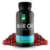 Daiwa Krill Oil vista frontal del envase mostrando presentación y volumen
