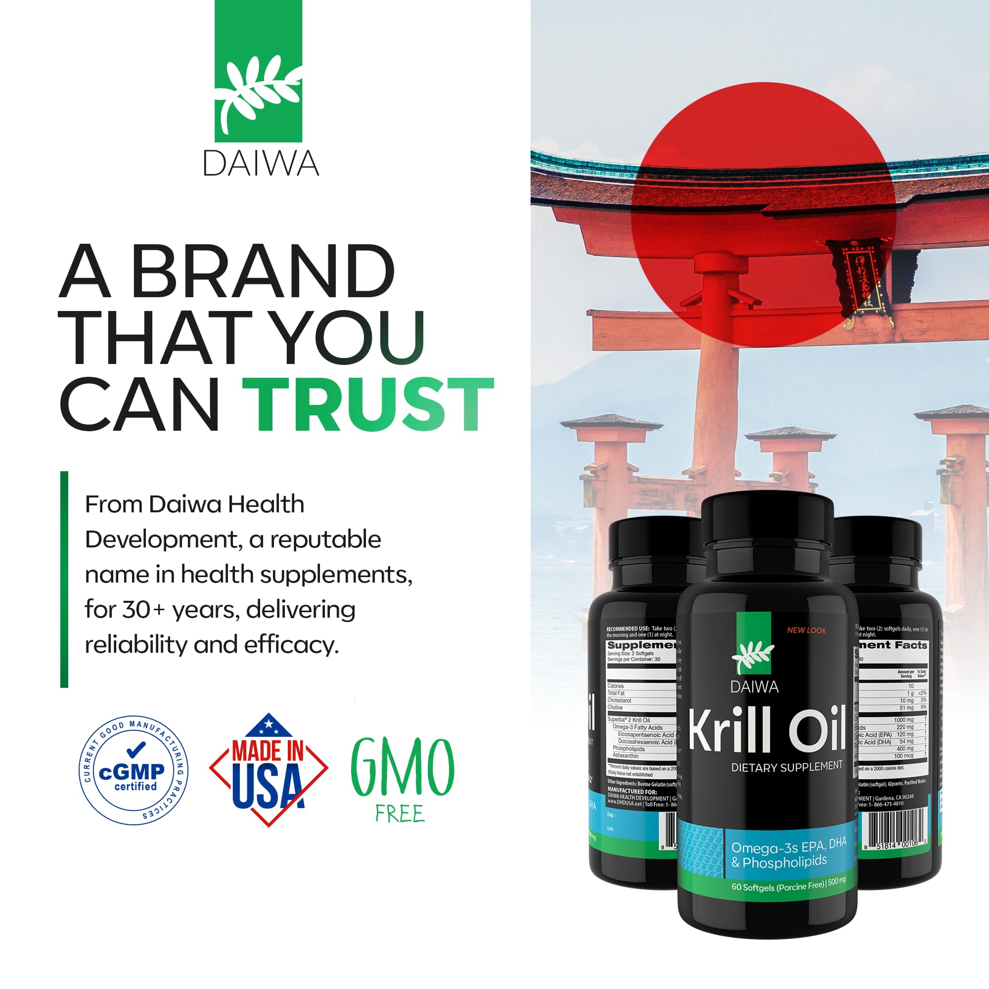 Daiwa Krill Oil imagen conceptual de pesca responsable y procesamiento