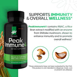 Cápsula de PeakImmune4 mostrando textura y fácil ingestión por Daiwa