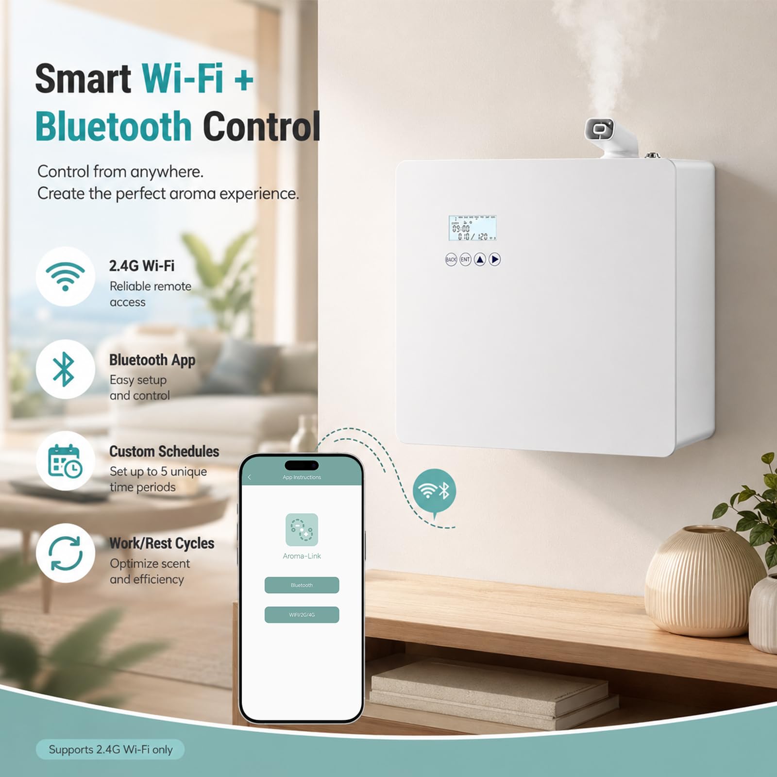 DAKISTF conexión al conducto HVAC con tubería incluida para integración rápida