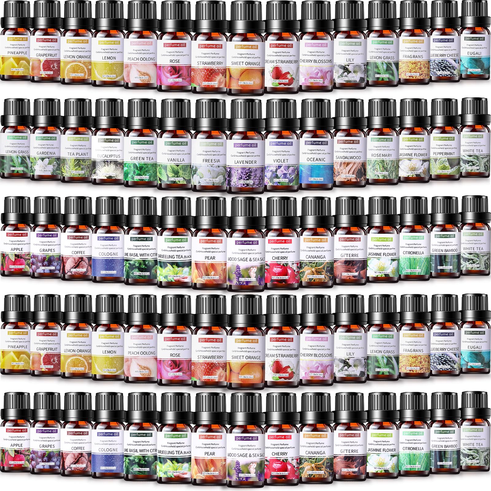 Dansib presentación del set de 42 aceites esenciales, variedad lista para proyectos