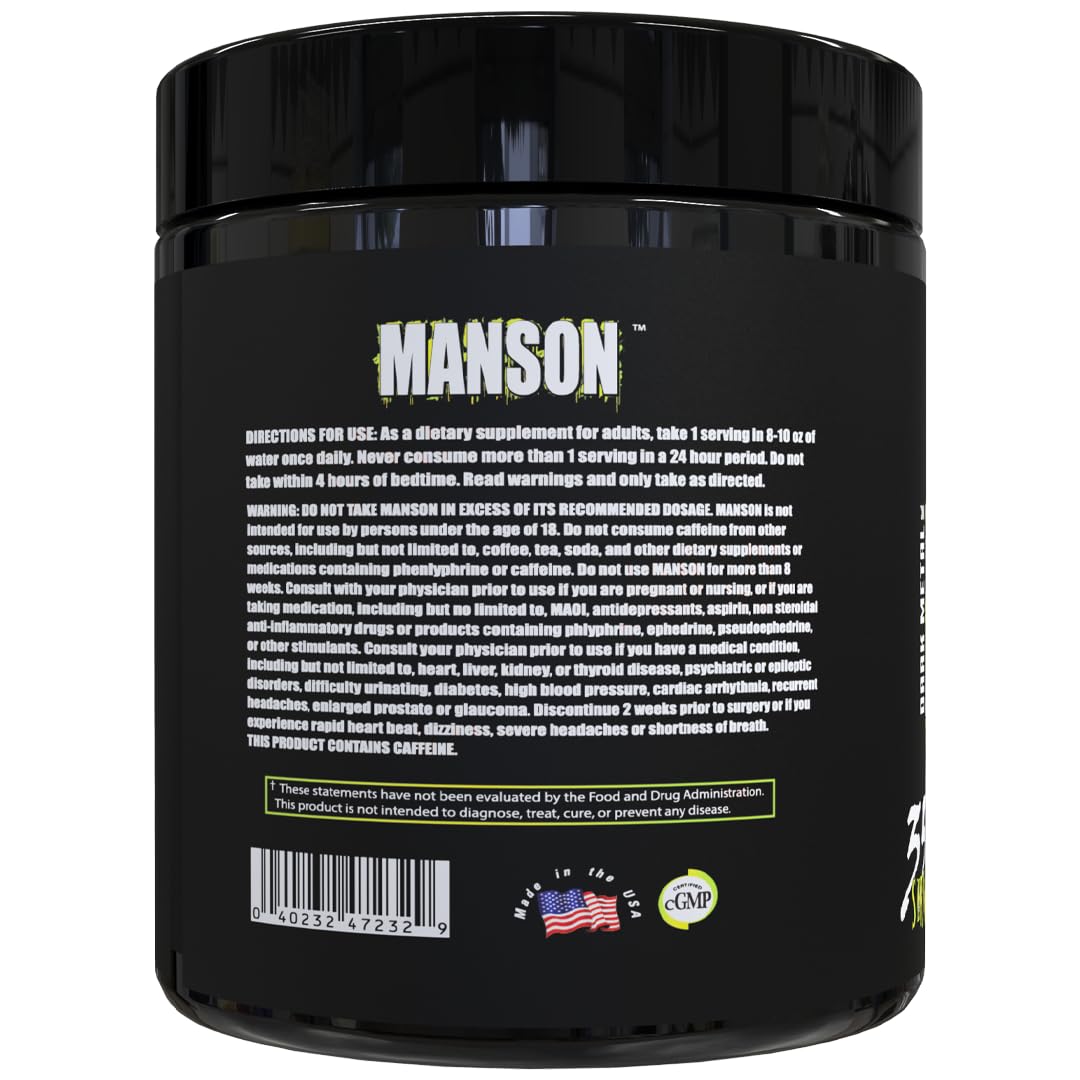 Dark Metal Manson preparado en vaso demostrando color y mezcla