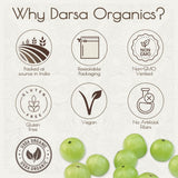 Darsa Organics cuenco con porción mostrando tamaño práctico