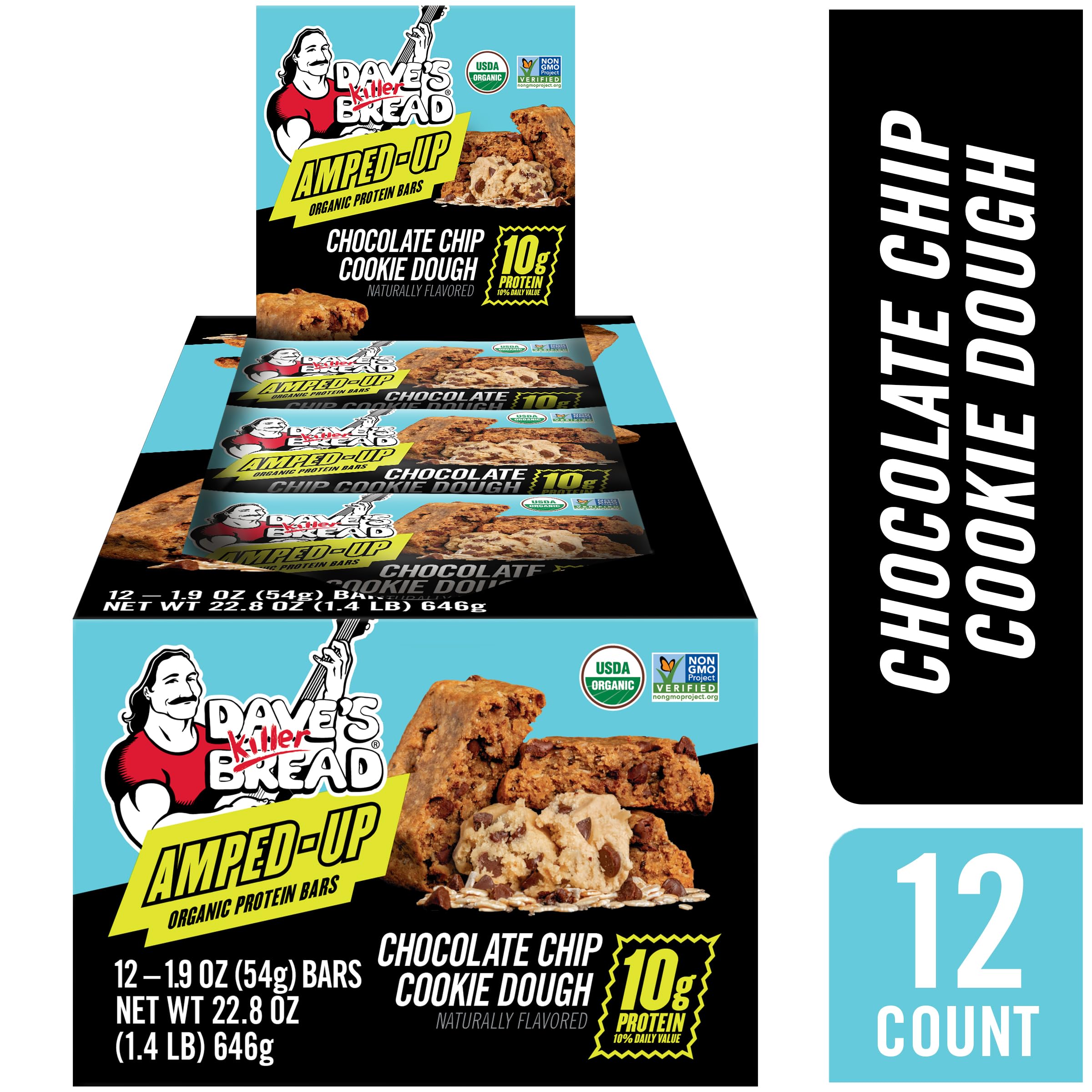 Dave's Killer Bread barrita envuelta individualmente, fácil transporte