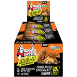 Dave's Killer Bread frente del empaque mostrando 12 barras, conveniencia y sello orgánico